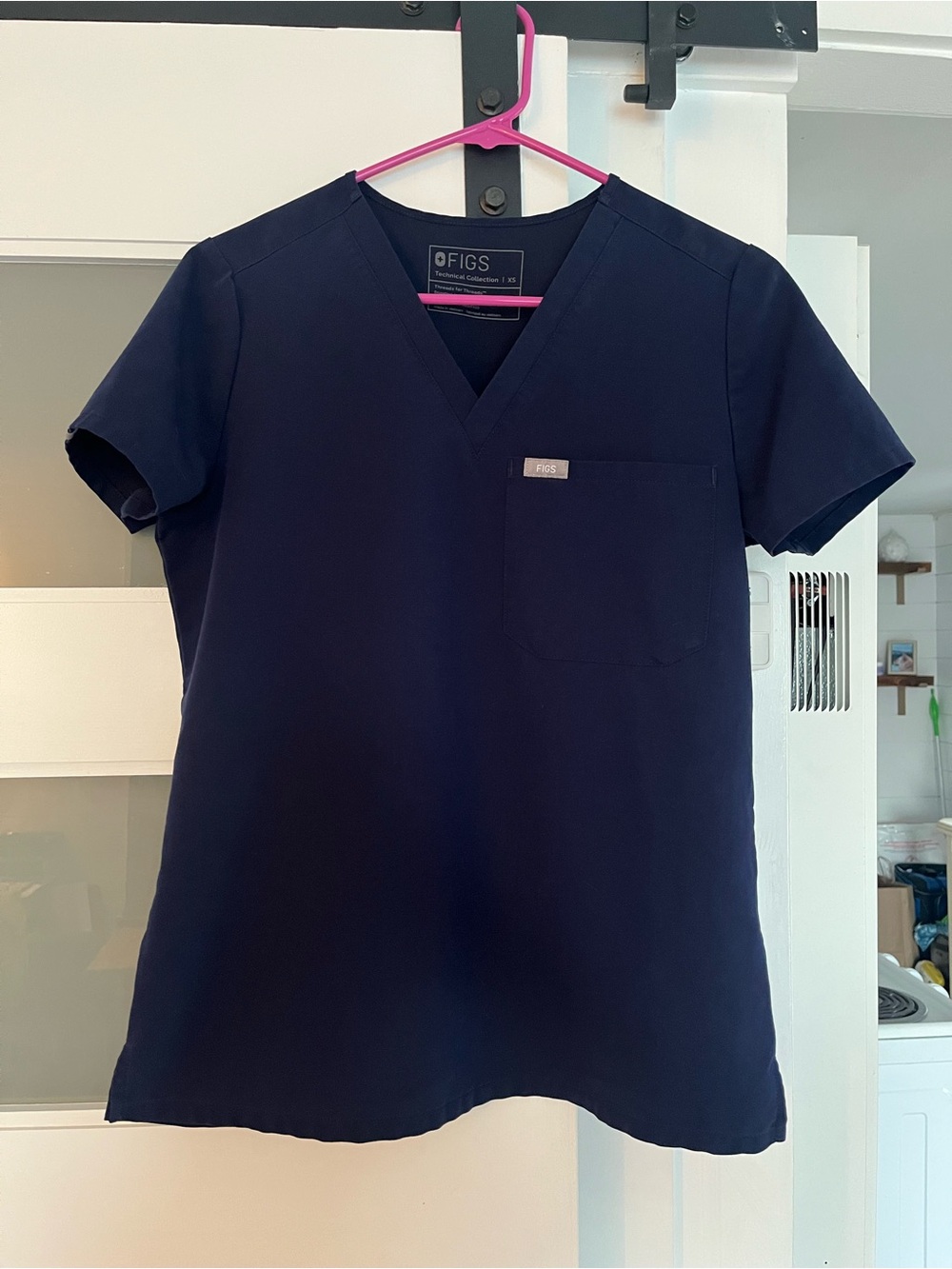 FIGS Women's Navy One Pocket Scrub Top